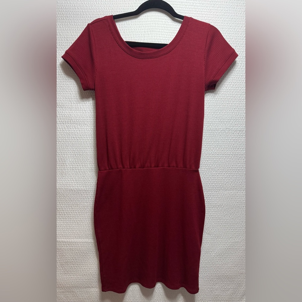 Mini dress burgundy Derek heart